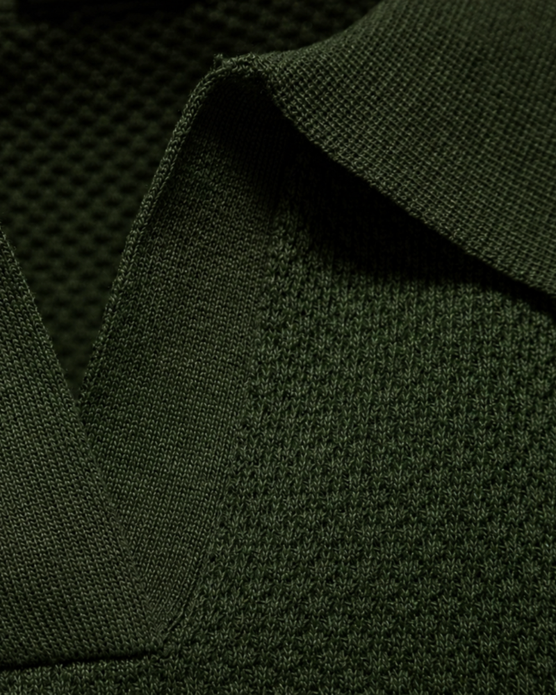 WAFFLE KNIT POLO
