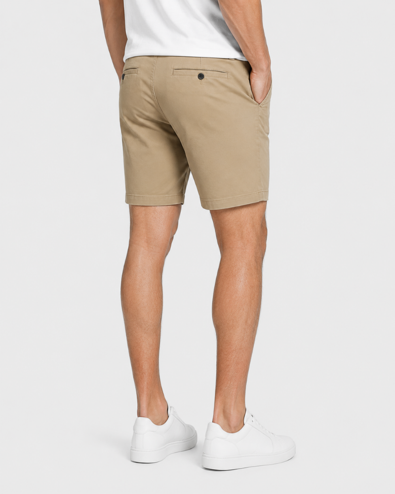 Lightweight stretch chino shorts