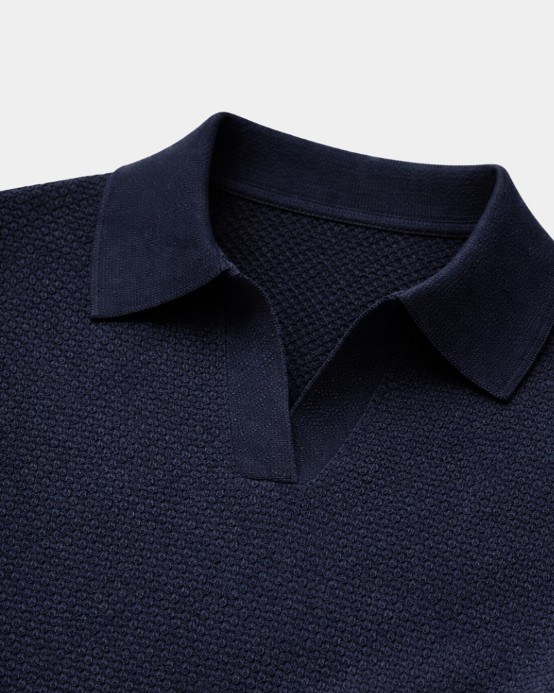 WAFFLE KNIT POLO