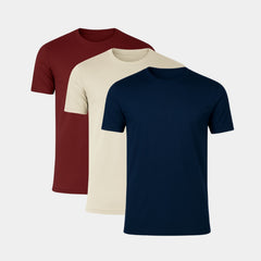 Dark Red, Stone & Navy