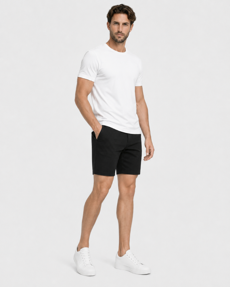 Lightweight stretch chino shorts