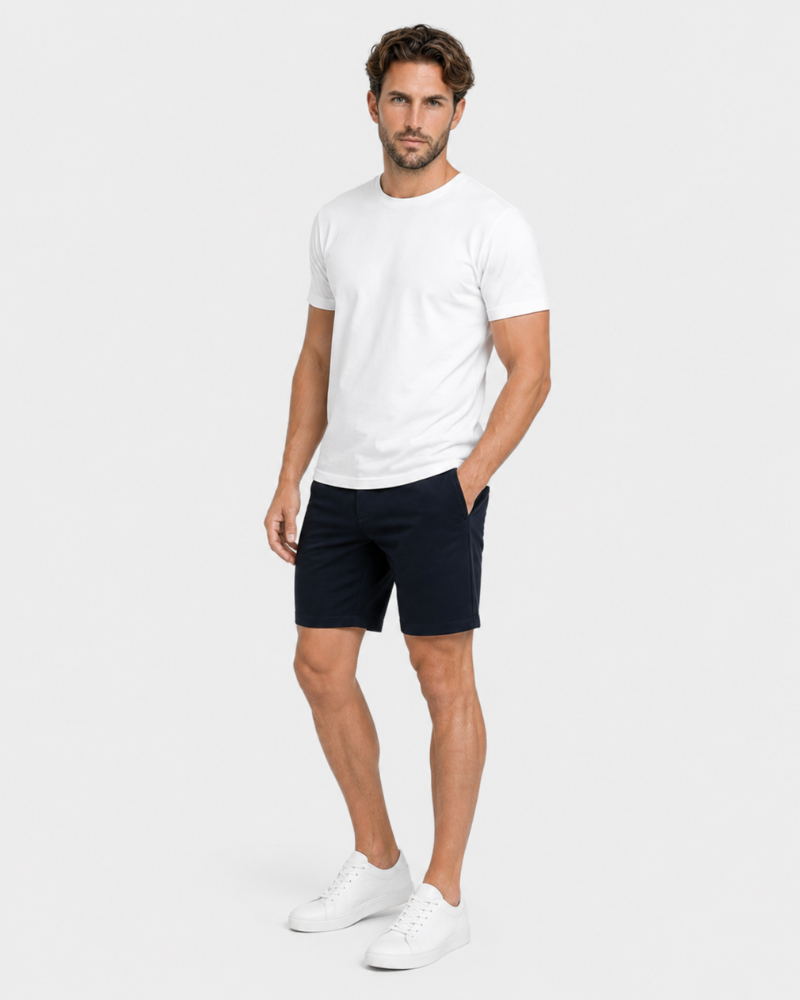 Lightweight stretch chino shorts