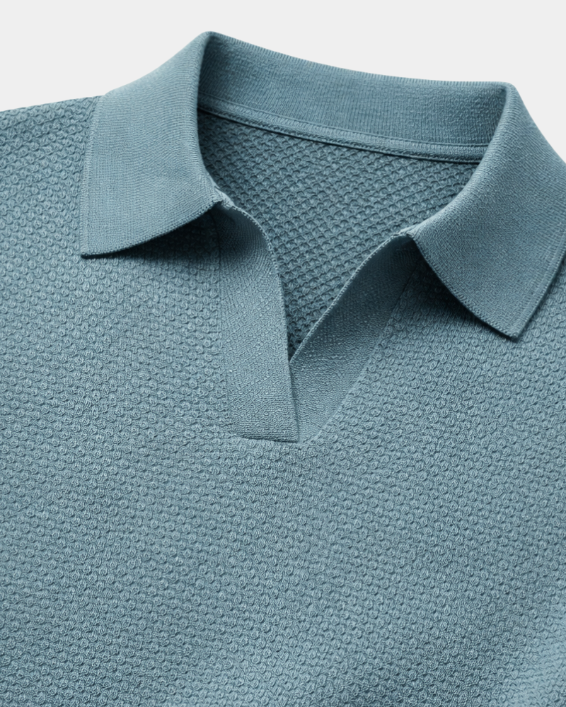WAFFLE KNIT POLO